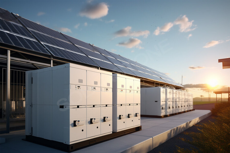 Solar panels with battery energy storage system